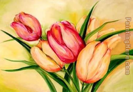 Natural Beauty Tulips II painting - Alfred Gockel Natural Beauty Tulips II art painting